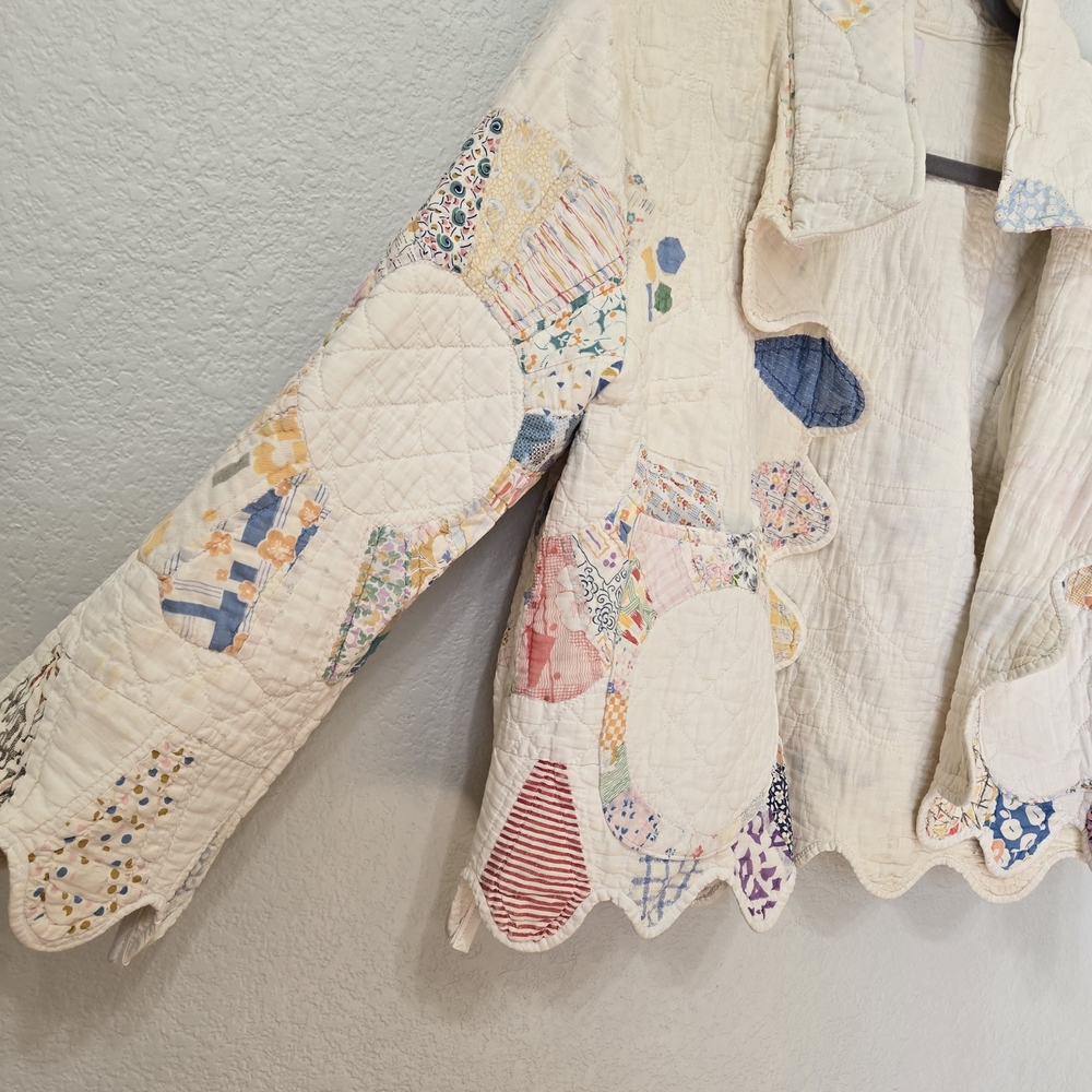 Kit Custom Vintage Quilt Patchwork Jacket Size M - image 3